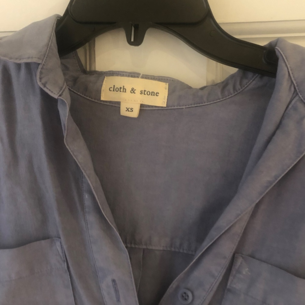 Cloth And Stone Chambray Button Down - image 3